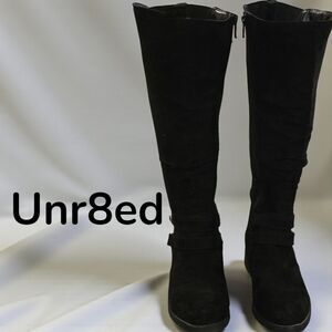 Unr8ed Black Danielle Wide Calf / Wide Width Tall Boots Size 8.5